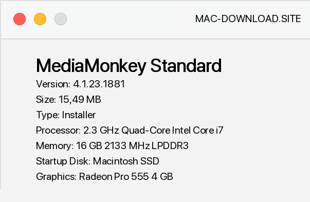 download media monkey for mac